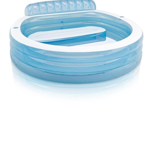 בריכת קומות שקופה מתנפחת הכוללת מושב