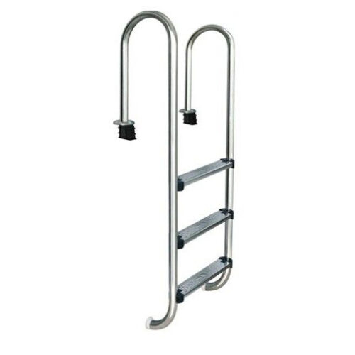 סולם נירוסטה 304 צר 3 שלבים לבטון